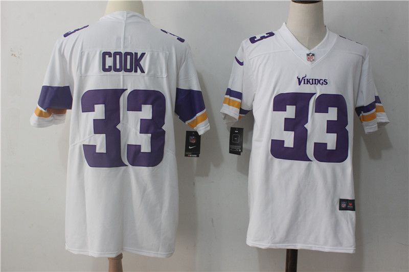 Men Minnesota Vikings #33 Cook White Nike Vapor Untouchable Limited NFL Jerseys